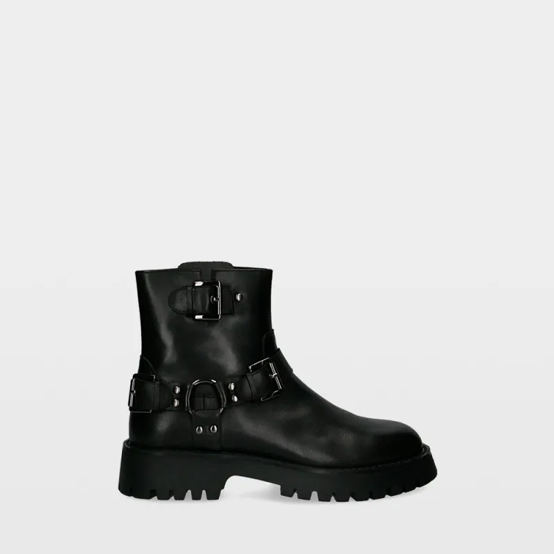 Essentials by Ulanka Striderbil - Biker ankle boots sold by Ulanka