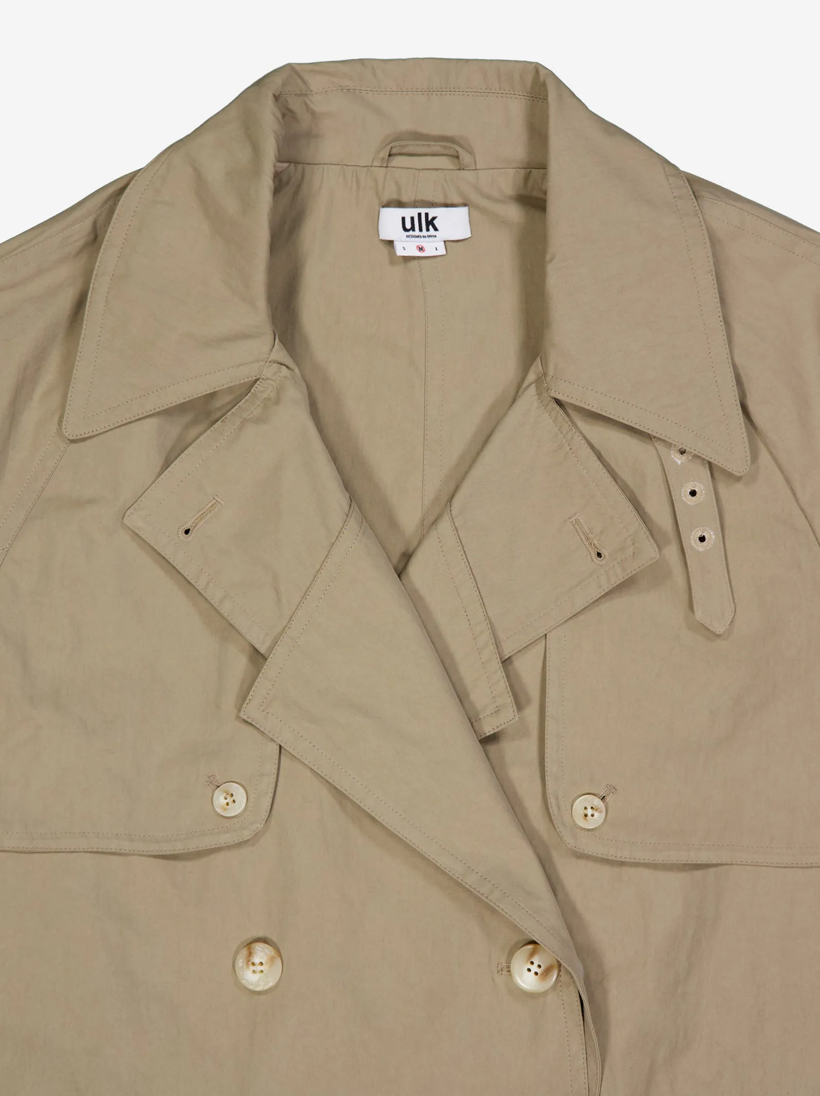 Cropped double-breasted trench coat - Livia sold by Ulanka product image thumbnail 3