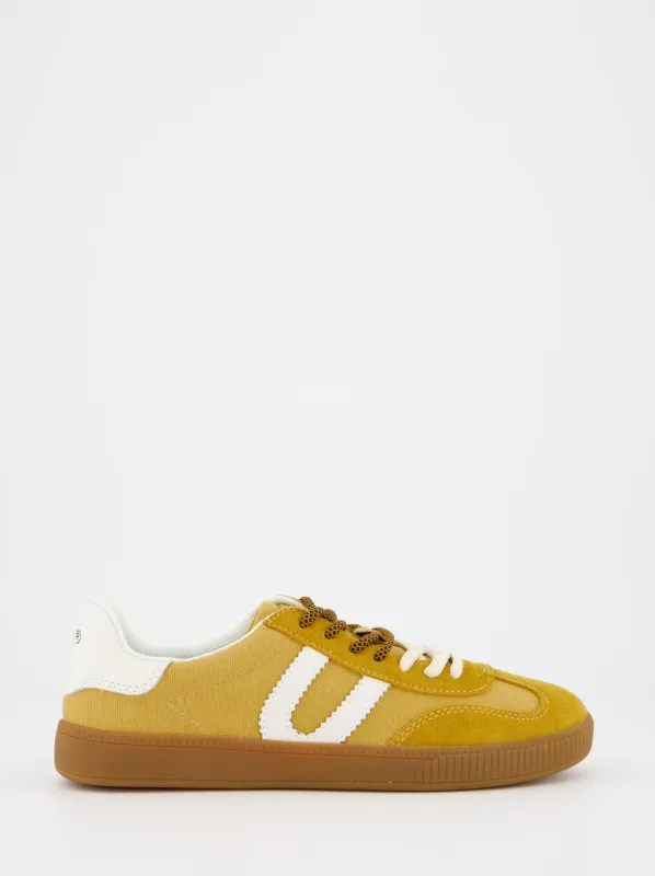 Double-laced canvas sneakers - Sun sold by Ulanka