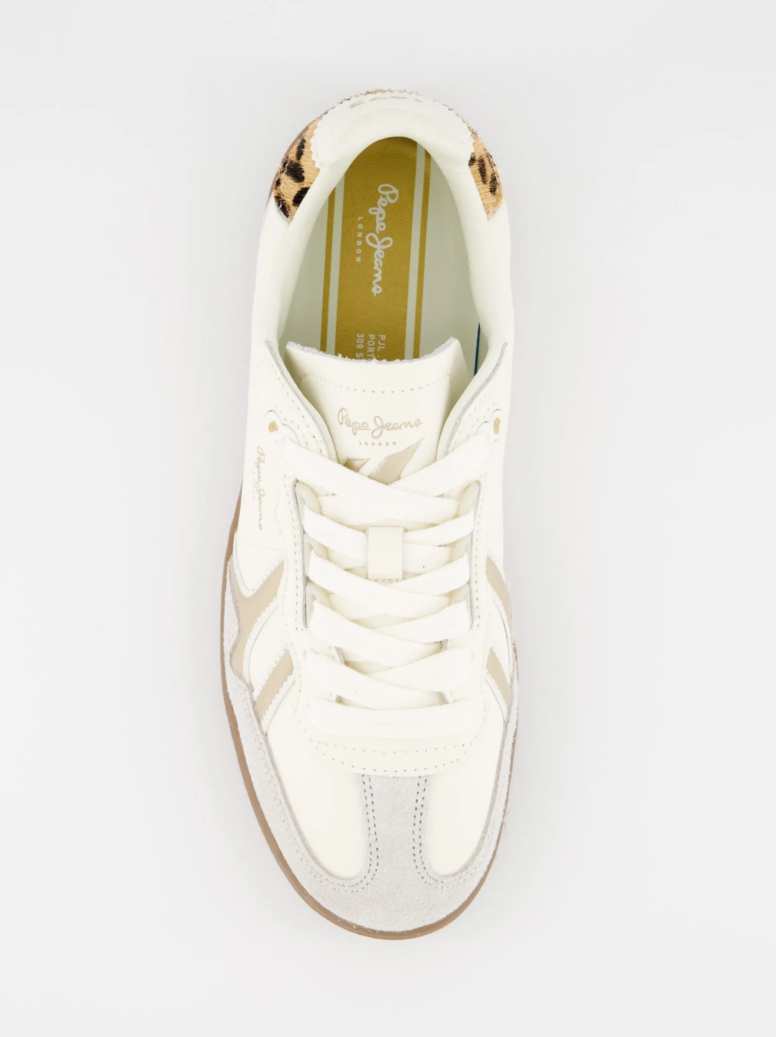 Pepe Jeans leather sneakers with animal print detail sold by Ulanka product image thumbnail 3