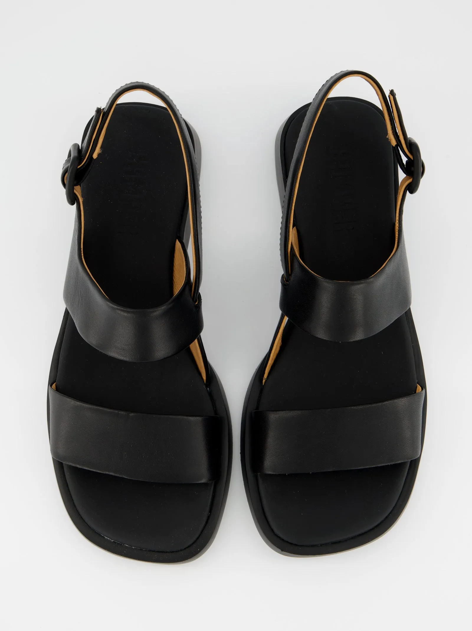 Camper Dana - Black leather sandals sold by Ulanka product image thumbnail 3