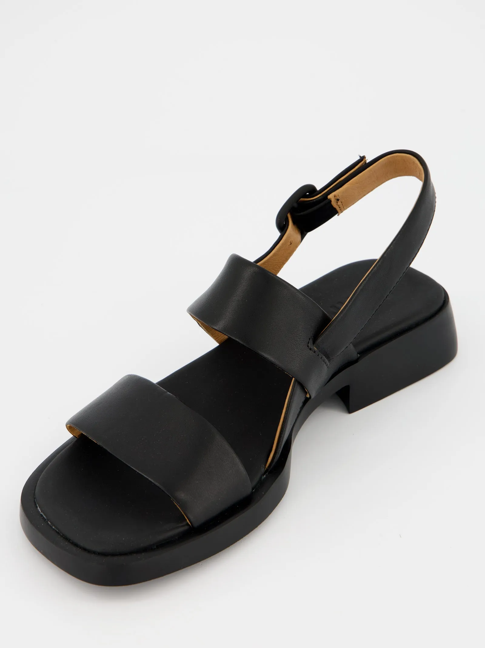 Camper Dana - Black leather sandals sold by Ulanka product image thumbnail 4