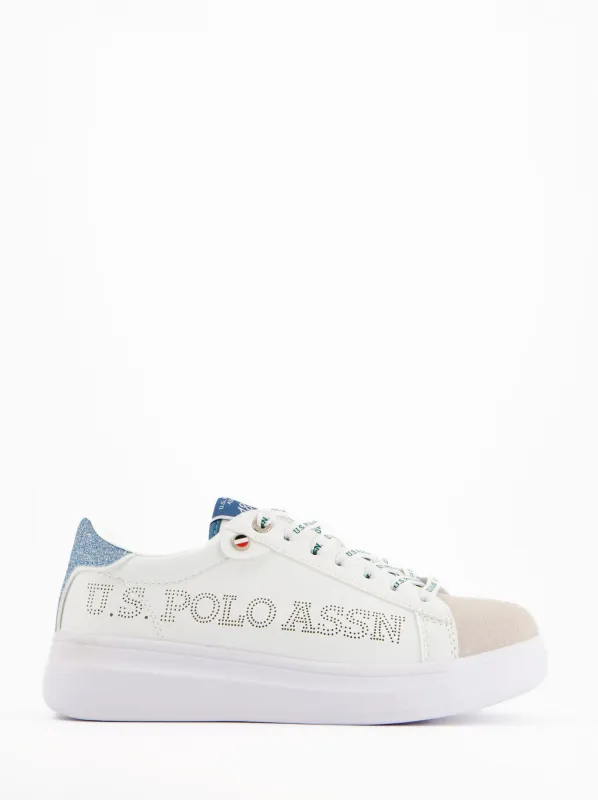 US Polo ASSN. W Cody Women's White Sneakers made by U.S. Polo Assn.