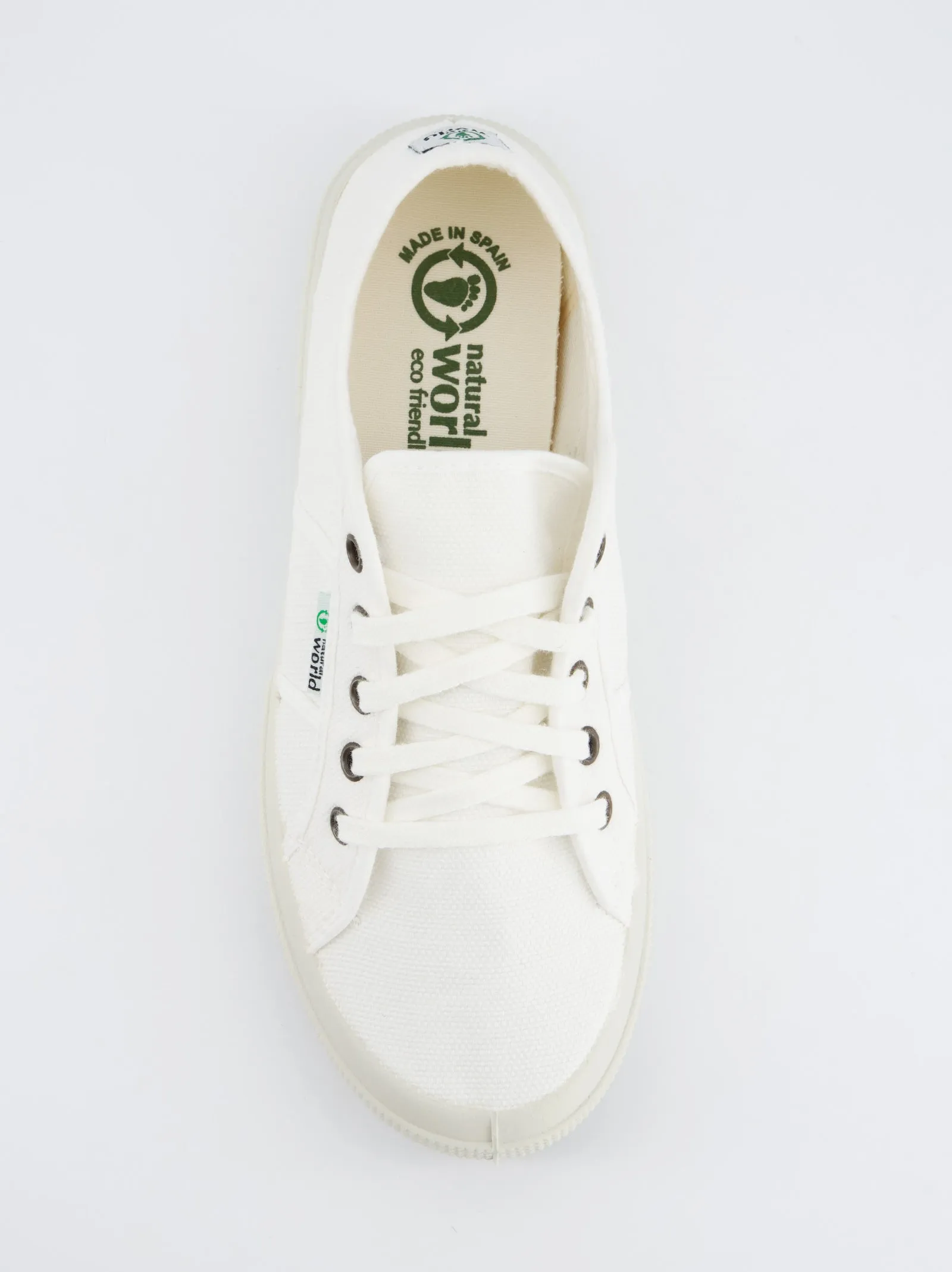 Natural World Old Blossom Eco-Friendly White Sneakers sold by Ulanka product image thumbnail 2