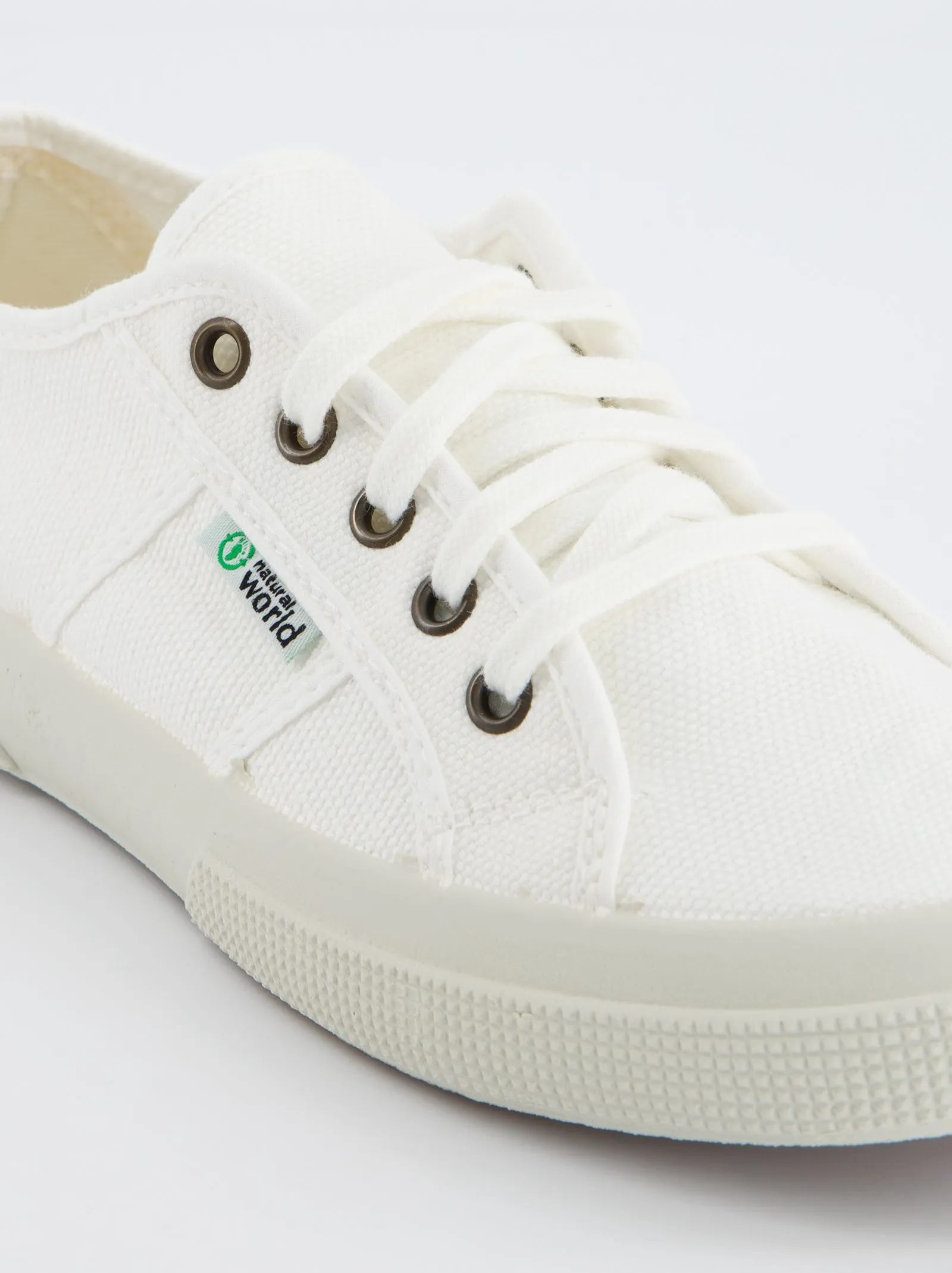 Natural World Old Blossom Eco-Friendly White Sneakers sold by Ulanka product image thumbnail 3