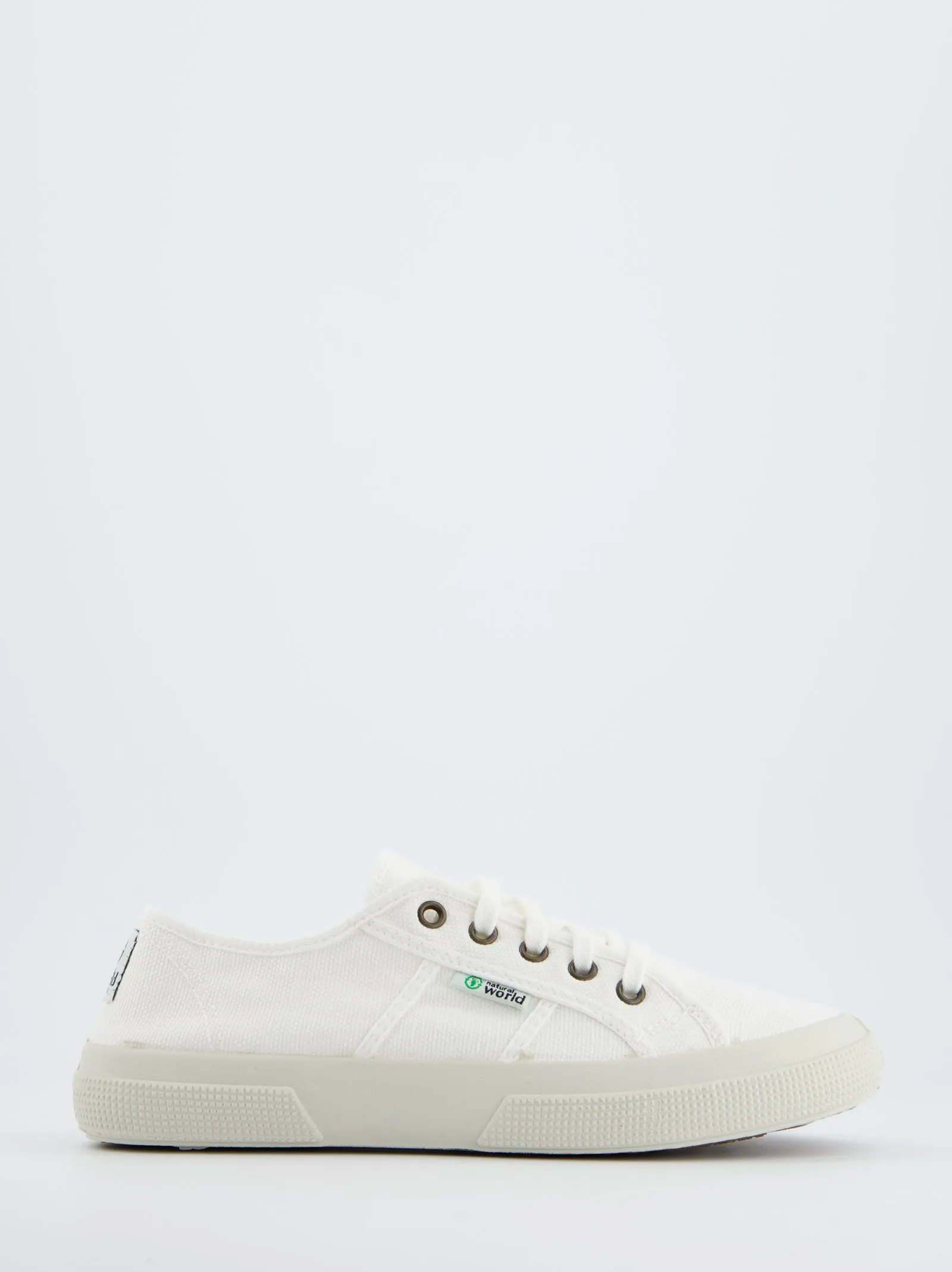 Natural World Old Blossom Eco-Friendly White Sneakers sold by Ulanka