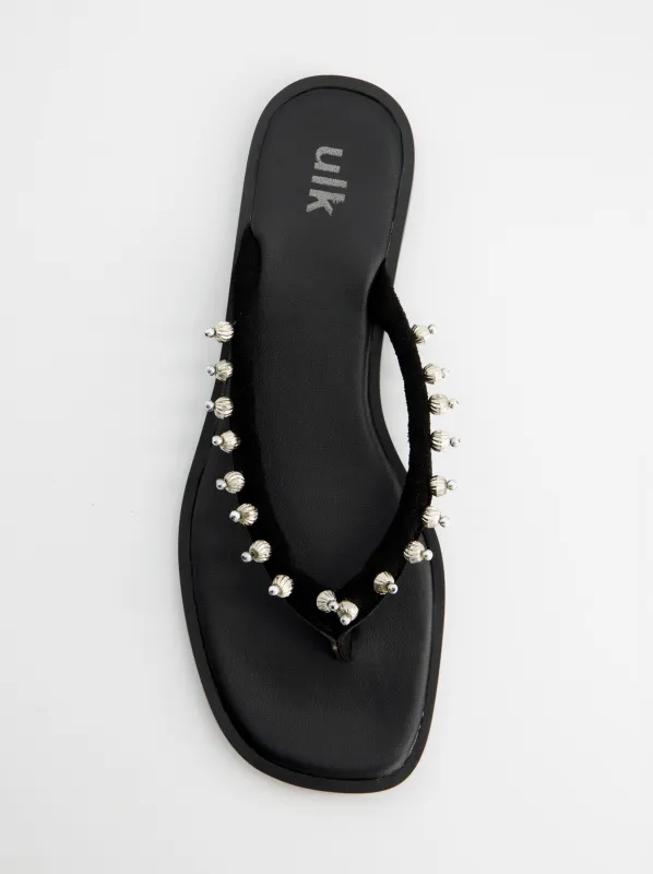 Sandalias negras de piel - Orilla sold by Ulanka