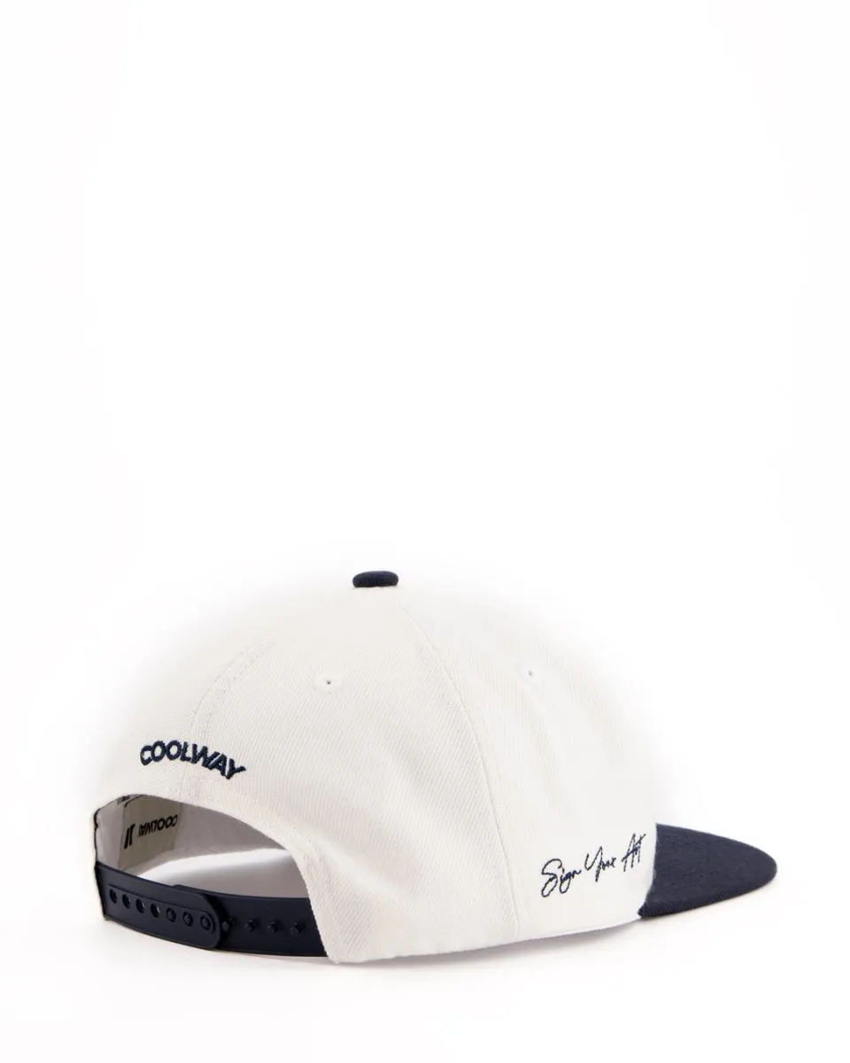 Coolway C' Cap White - Flat visor cap sold by Ulanka product image thumbnail 2
