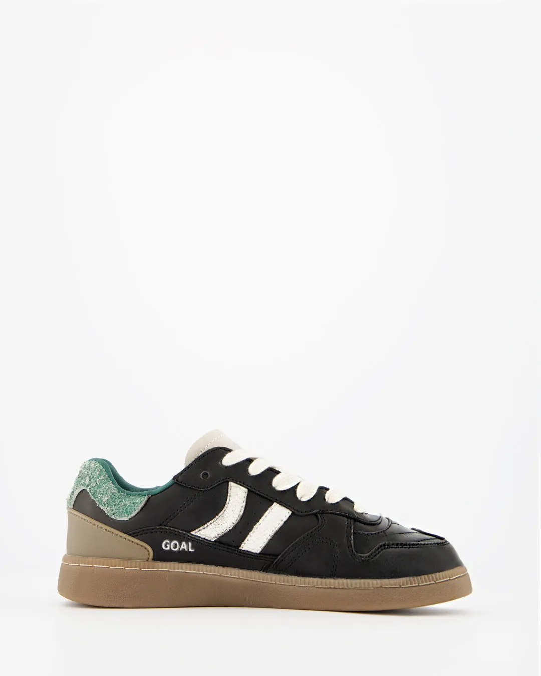 Coolway Goal Ash Black - Zapatillas de piel negras sold by Ulanka