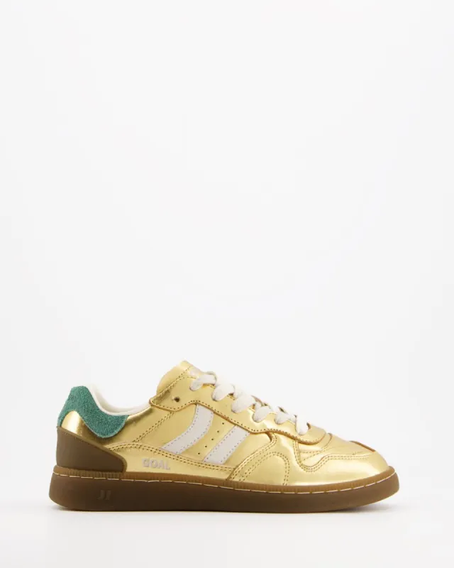 Coolway Goal Champagne Shine - Zapatillas de piel sold by Ulanka