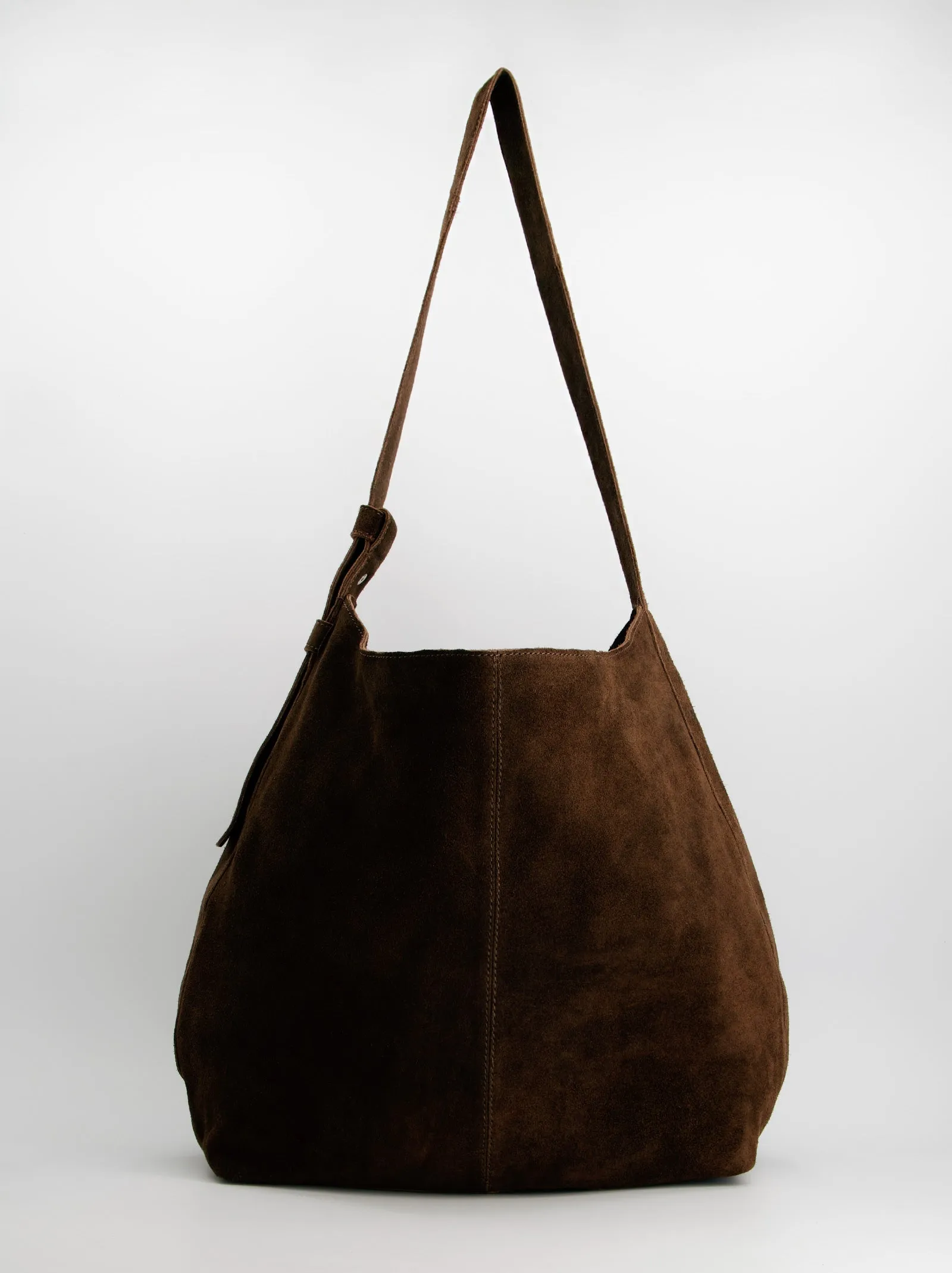 Suede hobo shoulder bag - ULK Padua sold by Ulanka