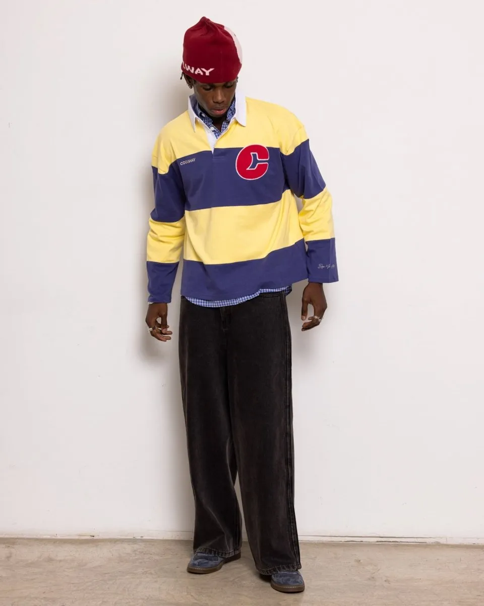 Coolway Field Yellow Polo - Striped Long-Sleeve T-Shirt sold by Ulanka product image thumbnail 2