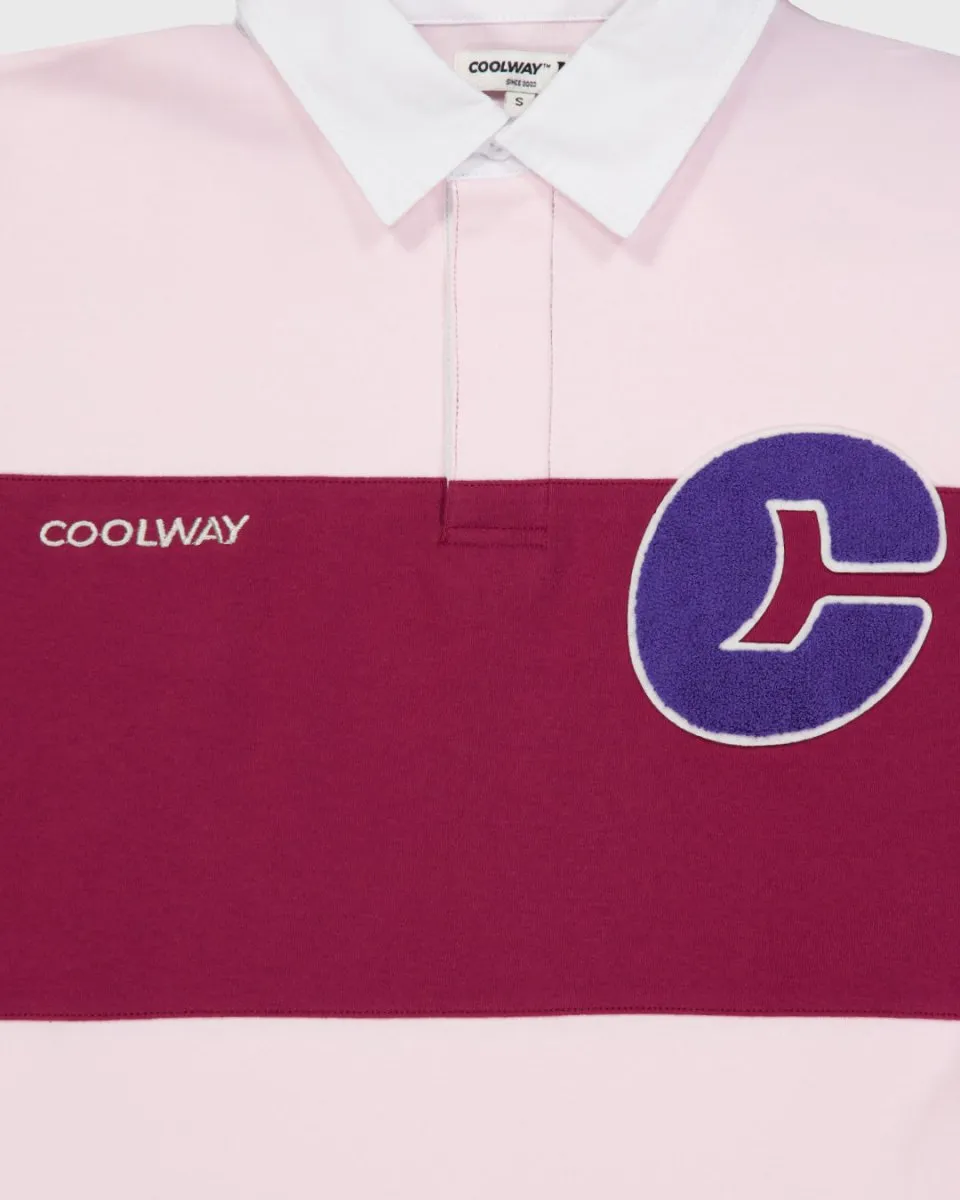 Coolway Field Strawberry Polo - Striped Long Sleeve T-Shirt sold by Ulanka product image thumbnail 3