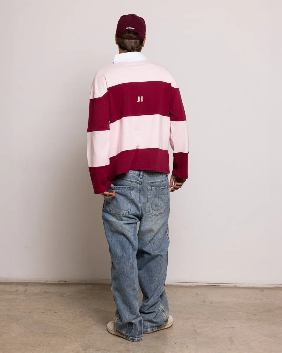 Coolway Field Strawberry Polo - Striped Long Sleeve T-Shirt sold by Ulanka product image thumbnail 4