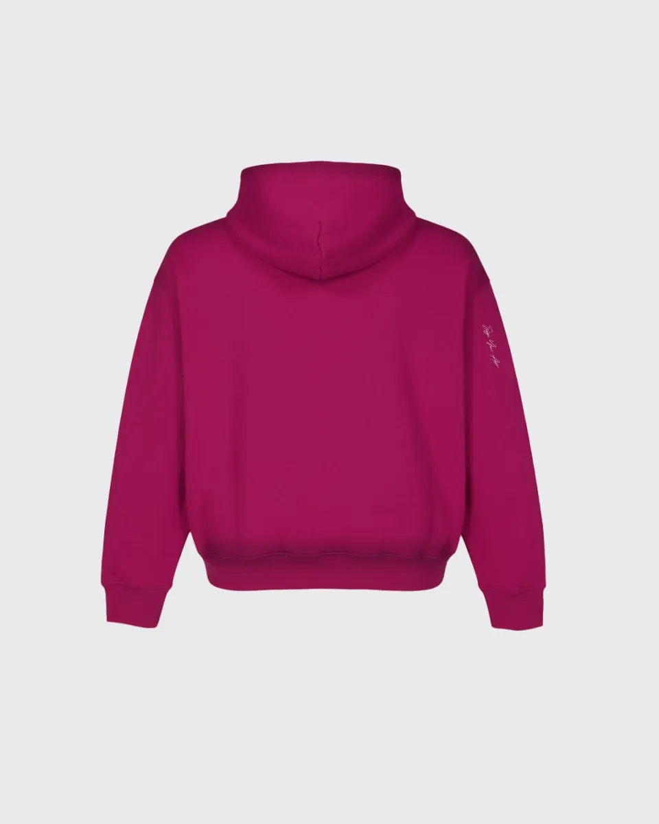 Coolway Break Wine Zipper Hoodie - Zippered hoodie sold by Ulanka product image thumbnail 5