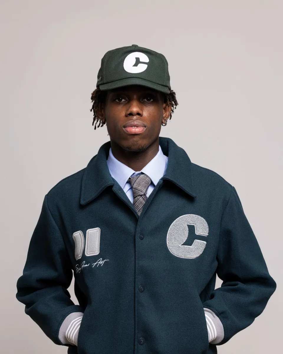 Coolway Dark Green Varsity - Retro Sports Jacket sold by Ulanka product image thumbnail 3