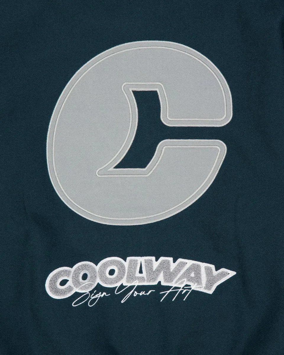 Coolway Dark Green Varsity - Retro Sports Jacket sold by Ulanka product image thumbnail 4