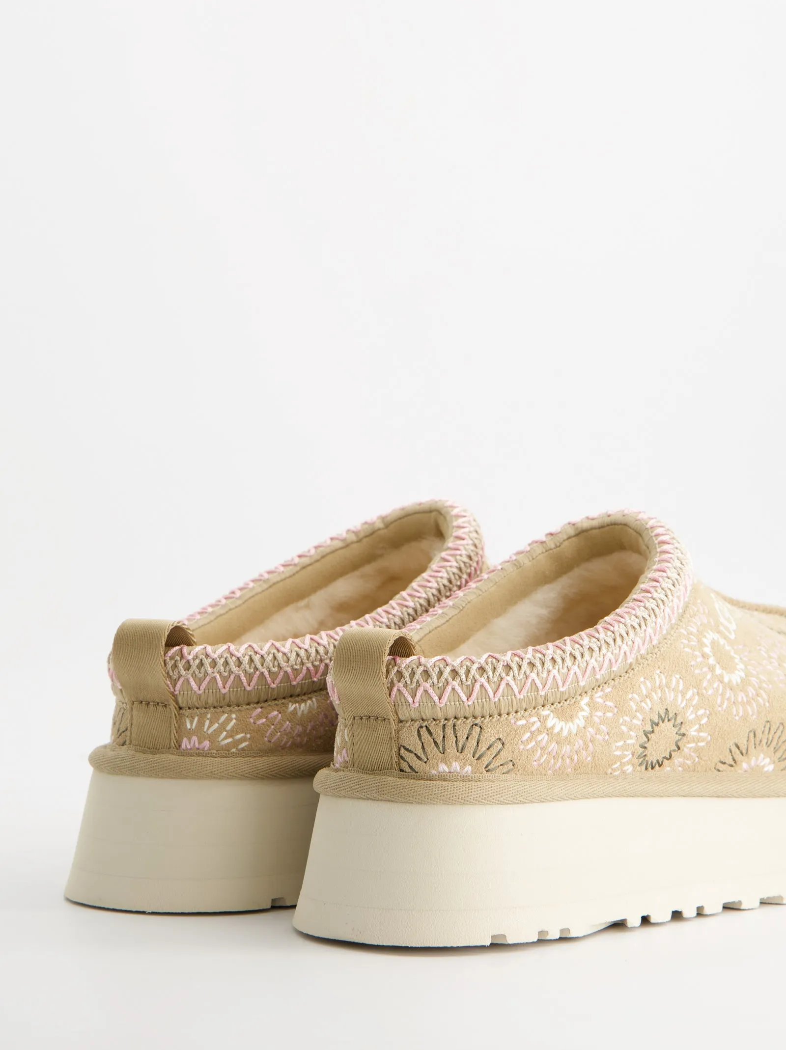 Embroidered suede clogs with interior lining - UGG Tazz Sun Stitch sold by Ulanka product image thumbnail 5