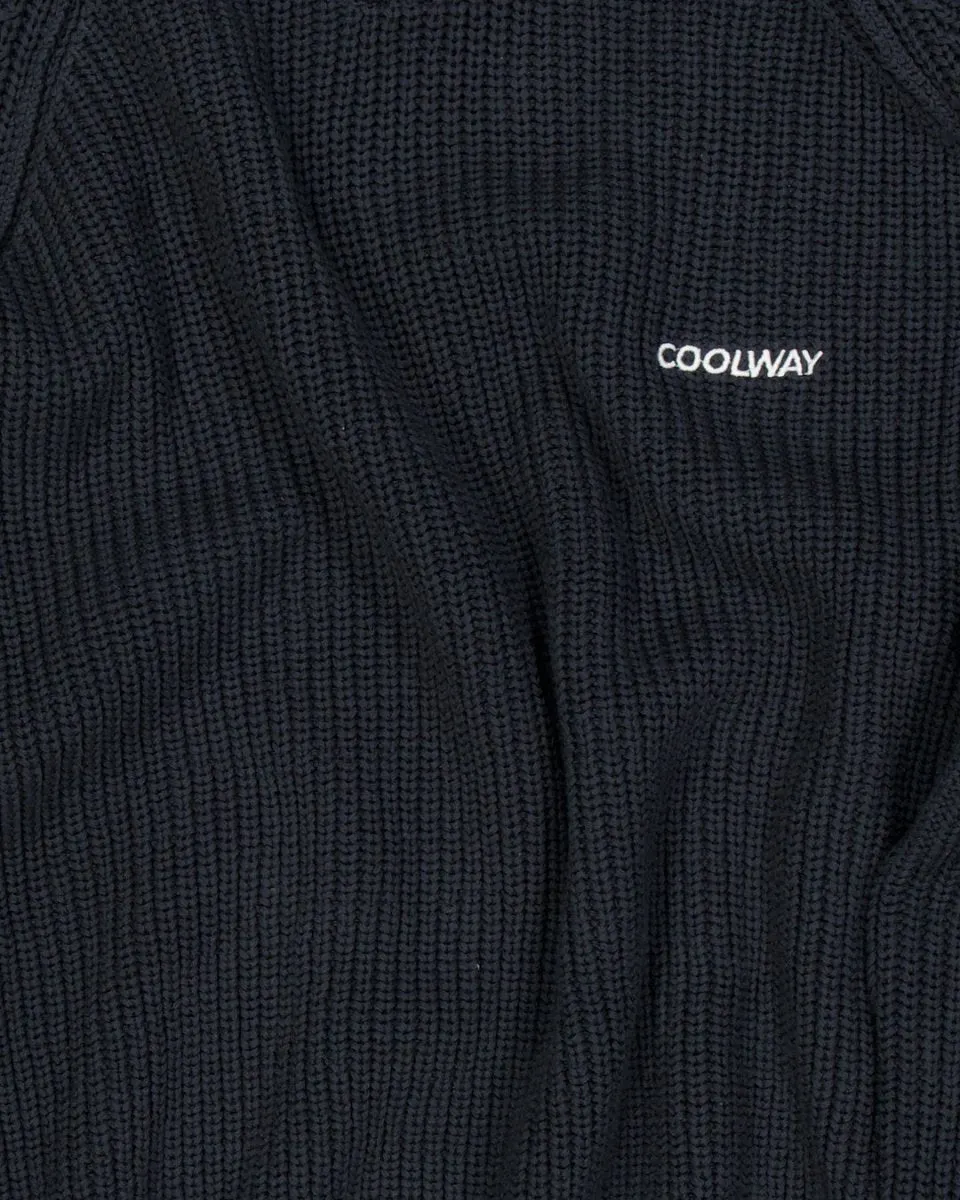 Coolway Black Knit Sweater - Long-sleeved knit sweater sold by Ulanka product image thumbnail 5