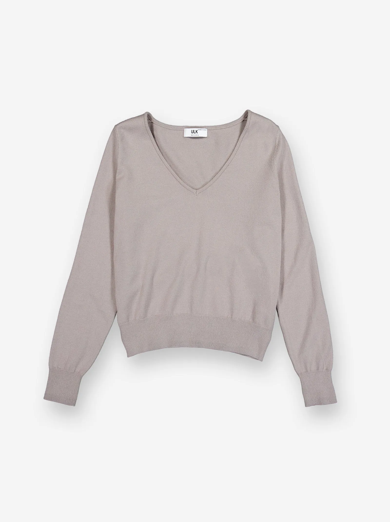 Jersey de punto con cuello en V - Fae sold by Ulanka