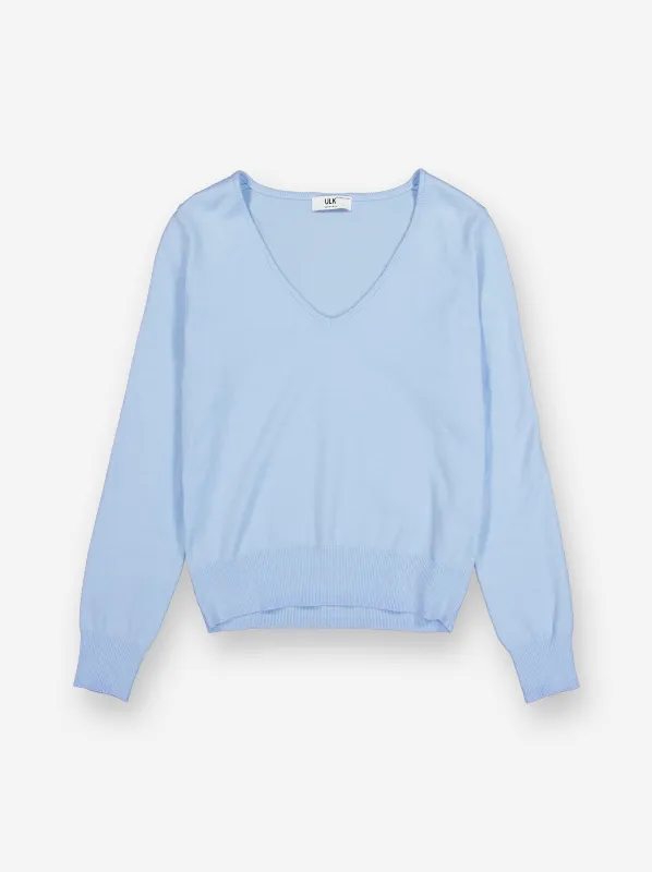 Jersey de punto con cuello en V - Fae made by Ulanka