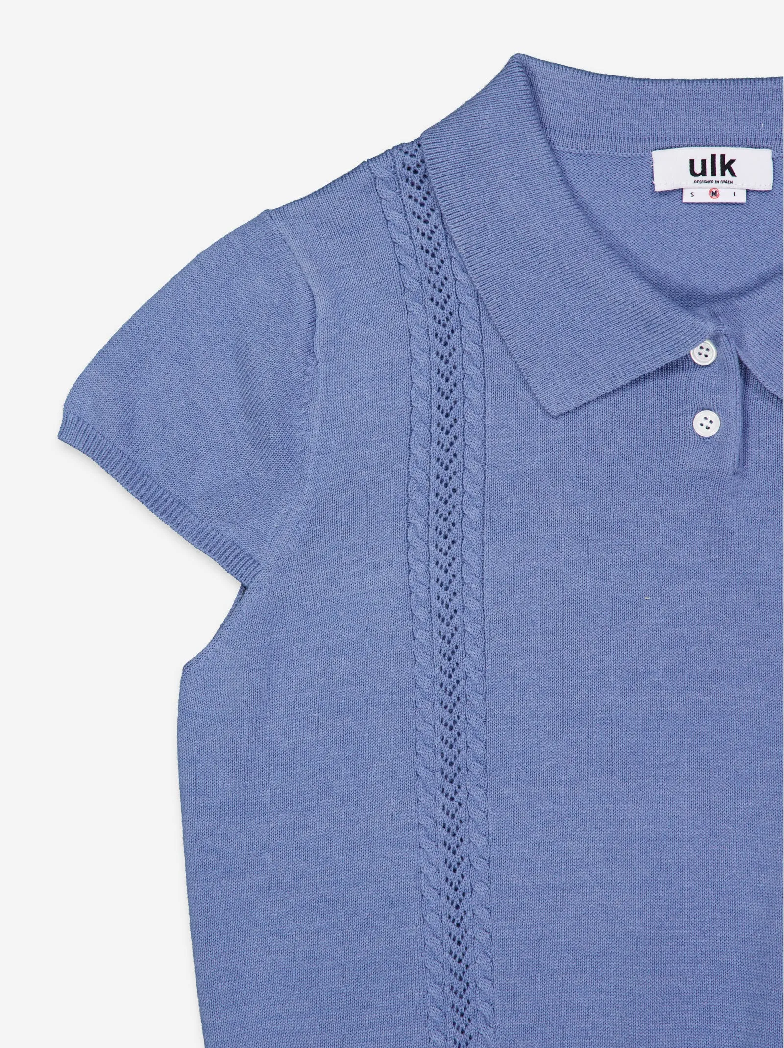 Knitted top with polo neck - ULK Claudine sold by Ulanka product image thumbnail 3