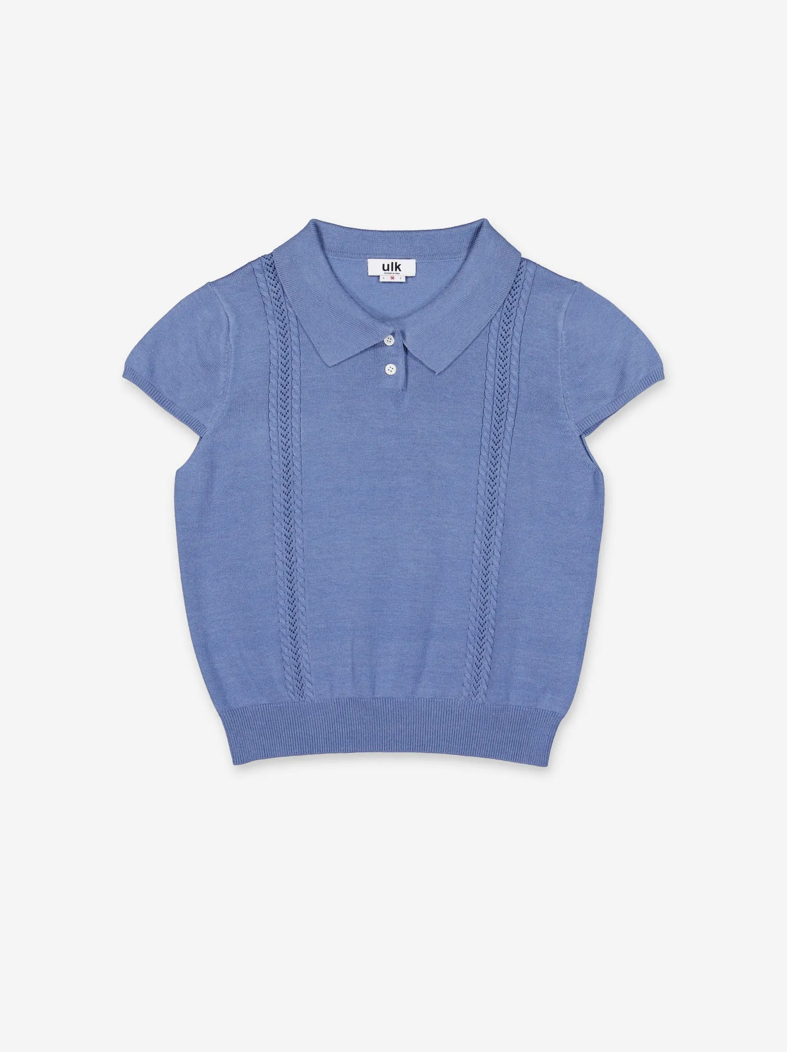 Knitted top with polo neck - ULK Claudine sold by Ulanka
