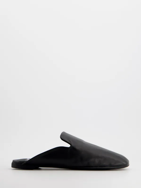 Black leather mule loafers - Rakesh made by Ulanka