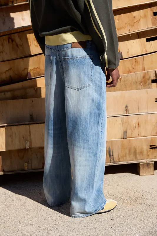 Jeans baggy efecto desgastado - Bagy made by Ulanka