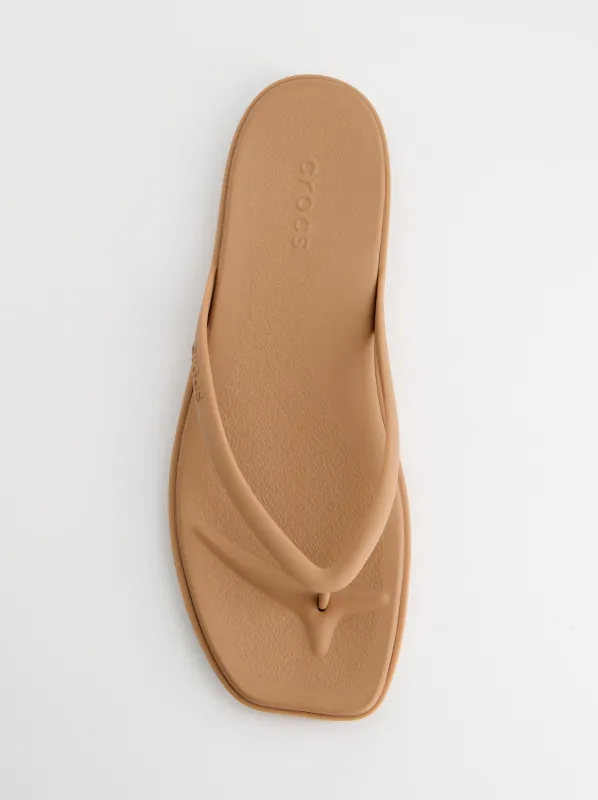 Chanclas de goma y punta cuadrada - Crocs Miami Flip made by Ulanka