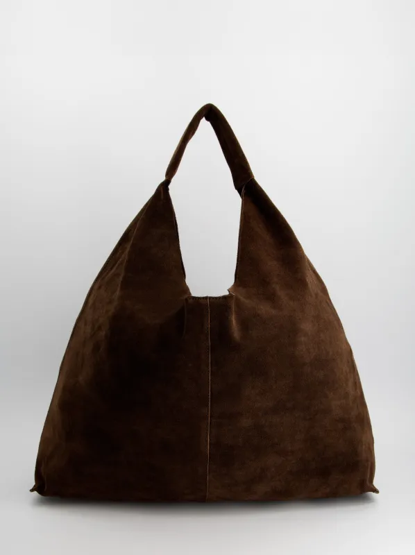 Brown leather hobo bag - ulk FEDE MAXI sold by Ulanka