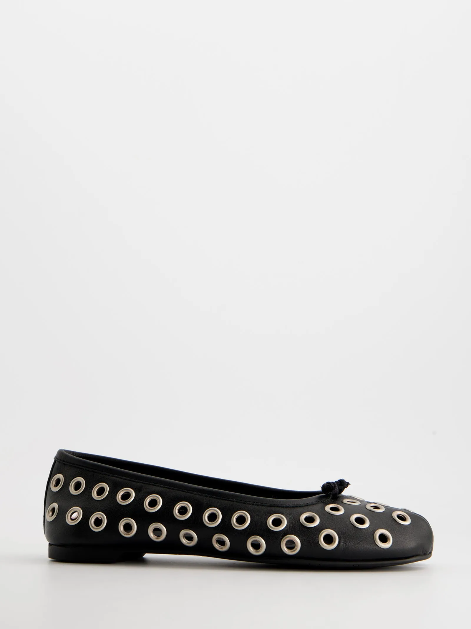 Leather tabi ballet flats with metal eyelets - Kailet sold by Ulanka product image thumbnail 2