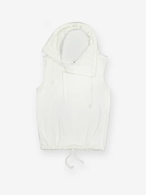 Chaleco con cuello asimétrico y capucha - Dos sold by Ulanka