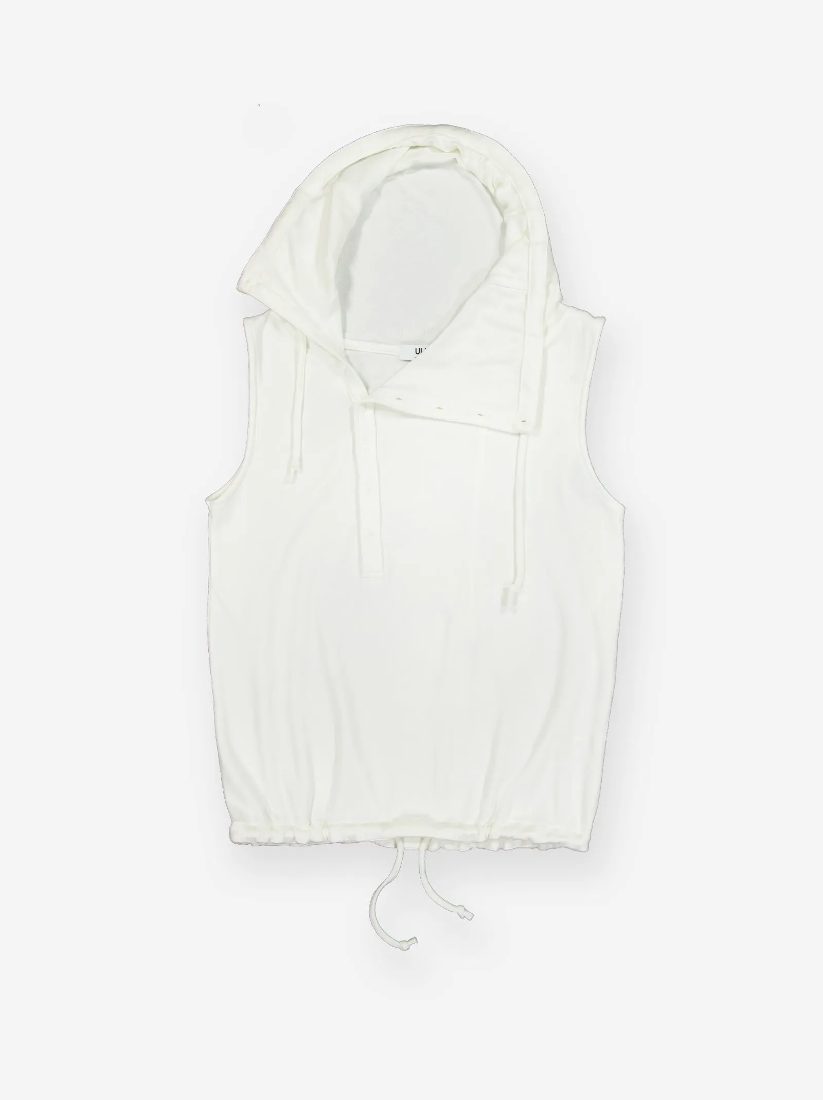 Chaleco con cuello asimétrico y capucha Dos sold by Ulanka