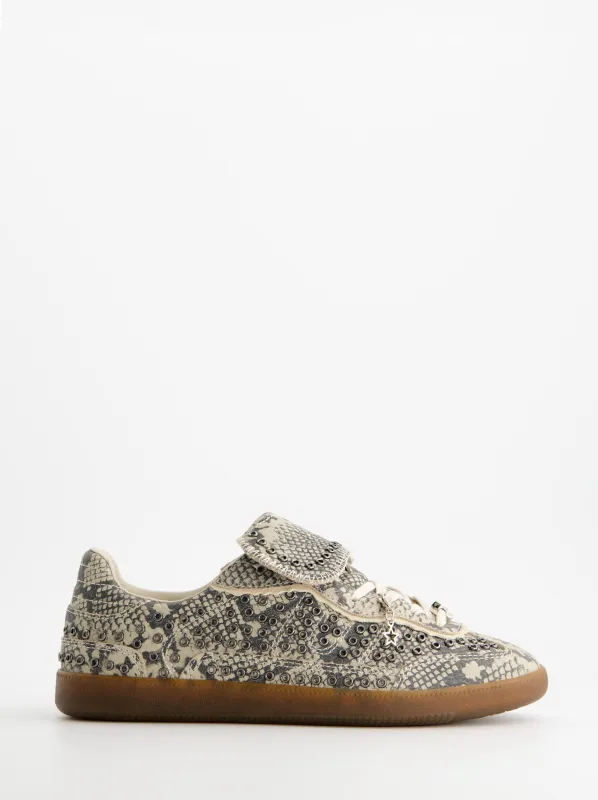 Animal print sneakers with metal eyelets - Chile made by Ulanka