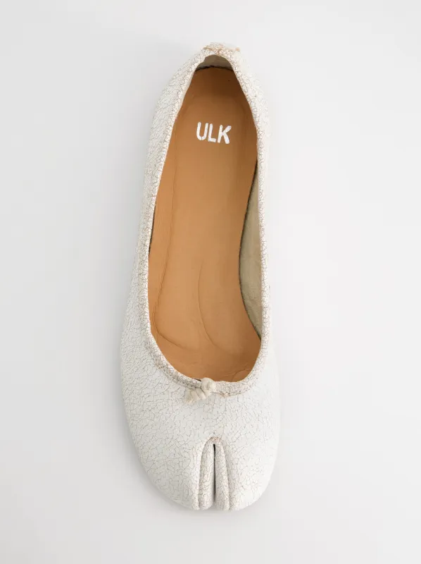 Bailarinas tabi en piel craquelada - Karva made by Ulanka