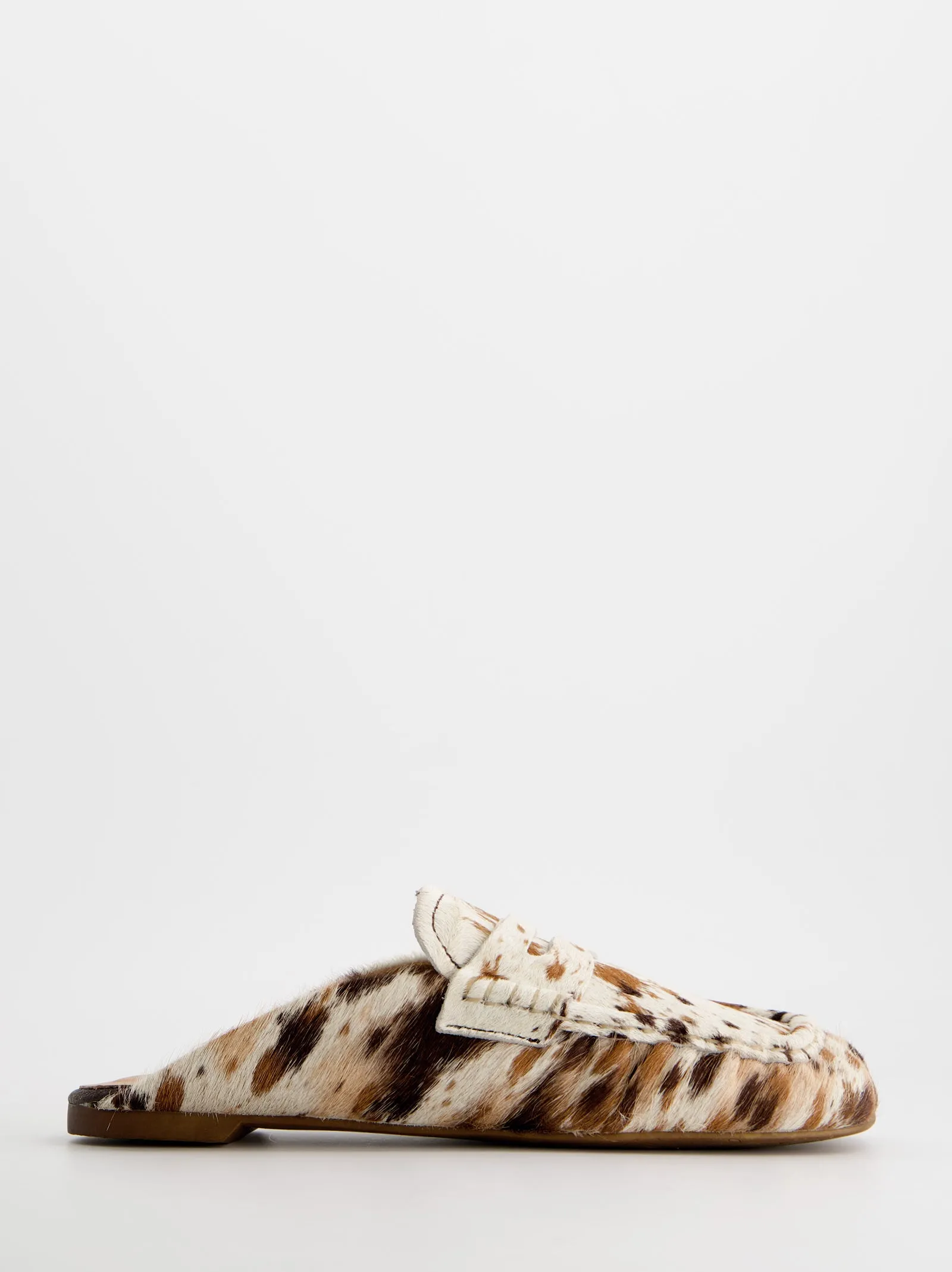 Animal print hair mule loafers - Momar sold by Ulanka