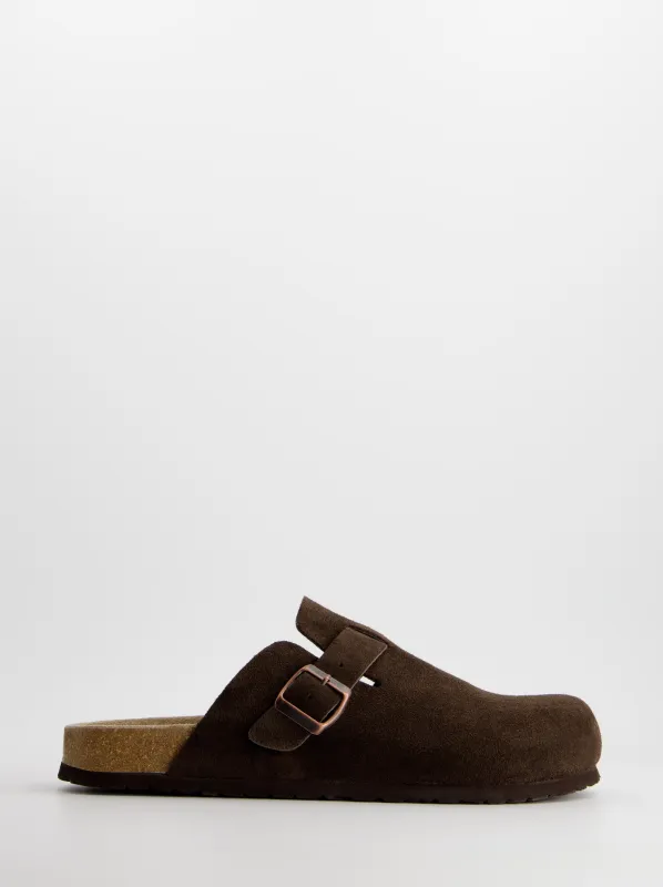Brown suede clogs - Phoenix made by Ulanka