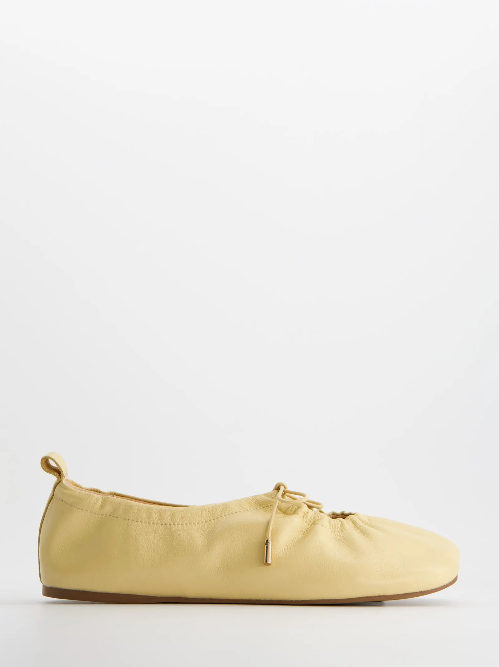 Adjustable ruched leather ballerinas - Kick sold by Ulanka product image thumbnail 2
