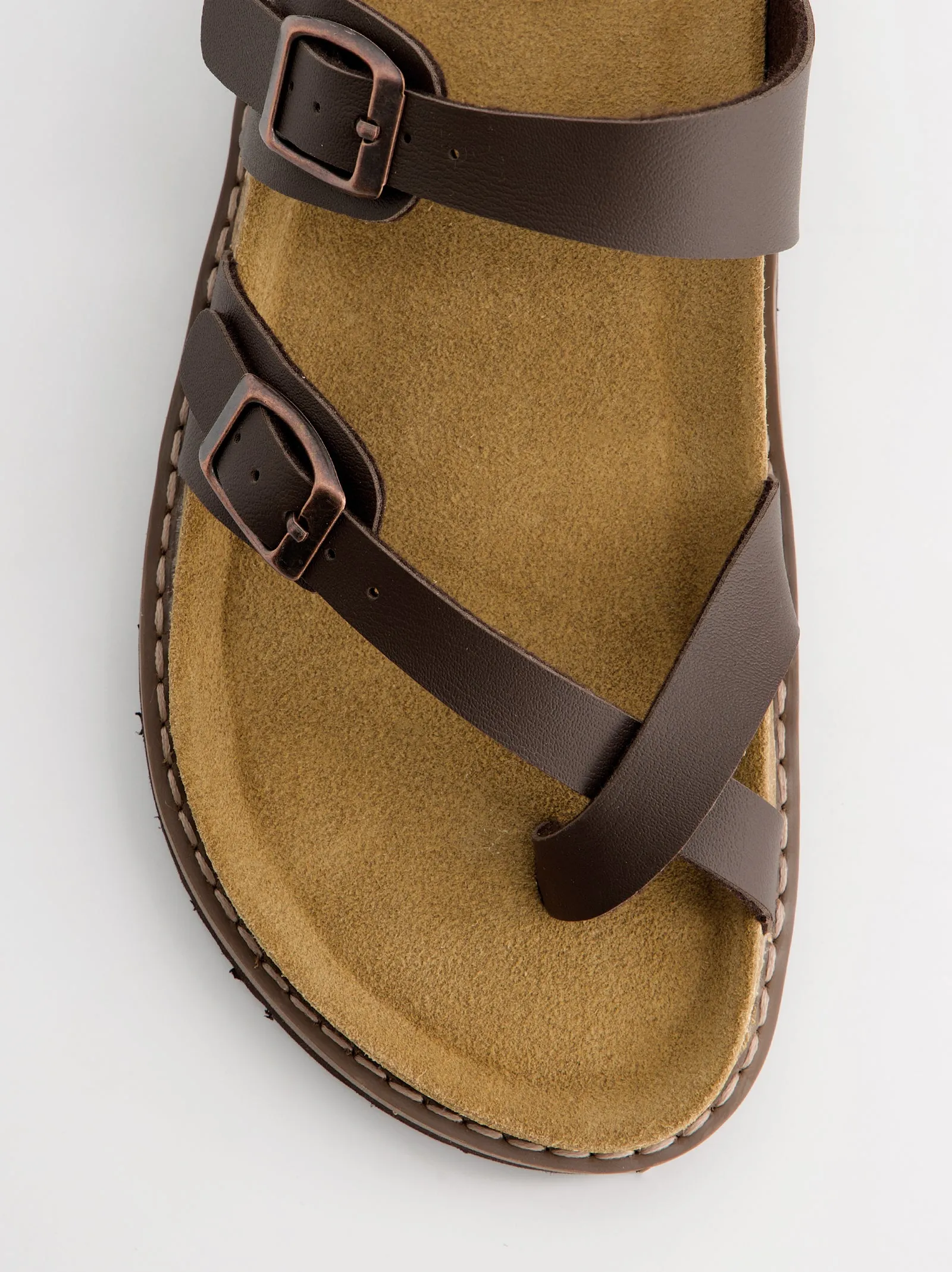 Double-buckle sandals with toe post - Yuma sold by Ulanka product image thumbnail 3