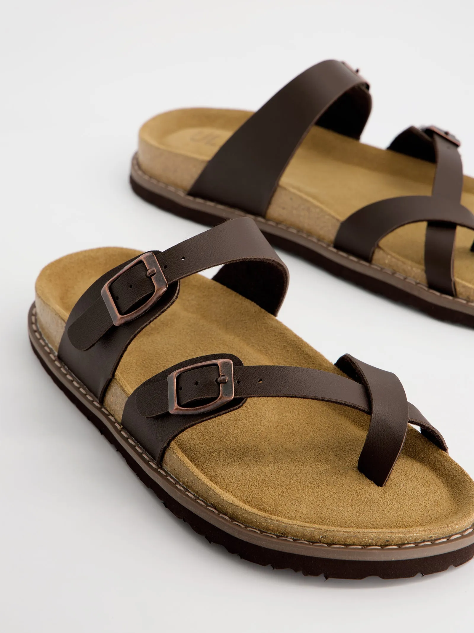 Double-buckle sandals with toe post - Yuma sold by Ulanka product image thumbnail 2
