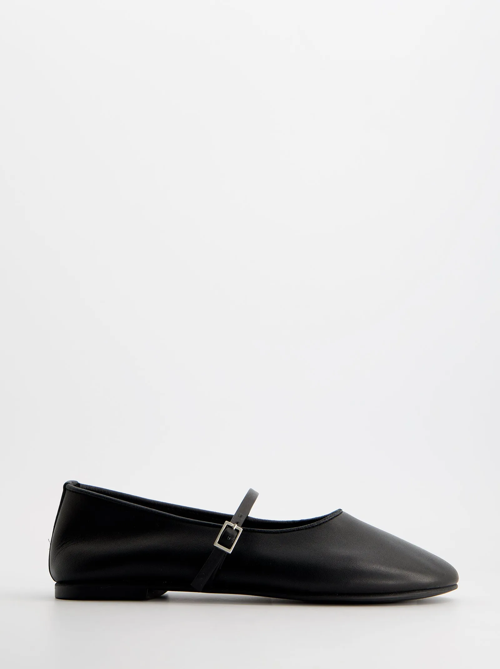 Black leather Mary Jane ballet flats - Linke sold by Ulanka product image thumbnail 2