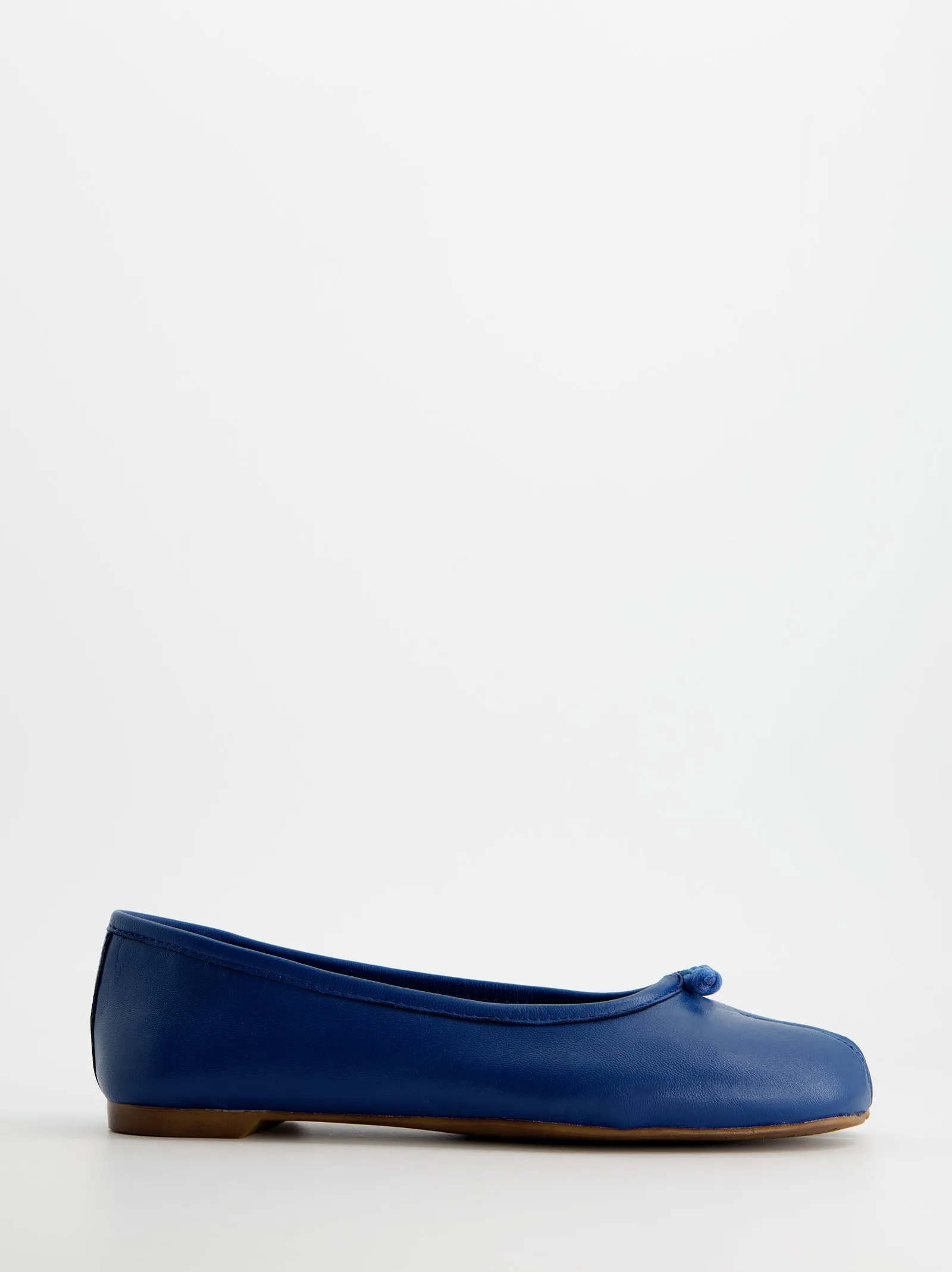 Blue leather tabi ballet flats - Karva sold by Ulanka product image thumbnail 3