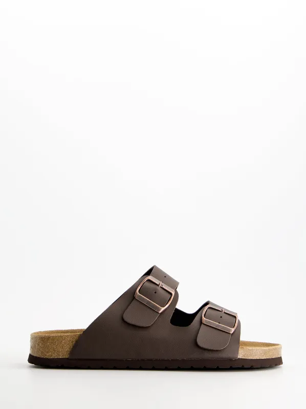 Leather sandals with buckles - Missouri made by Ulanka