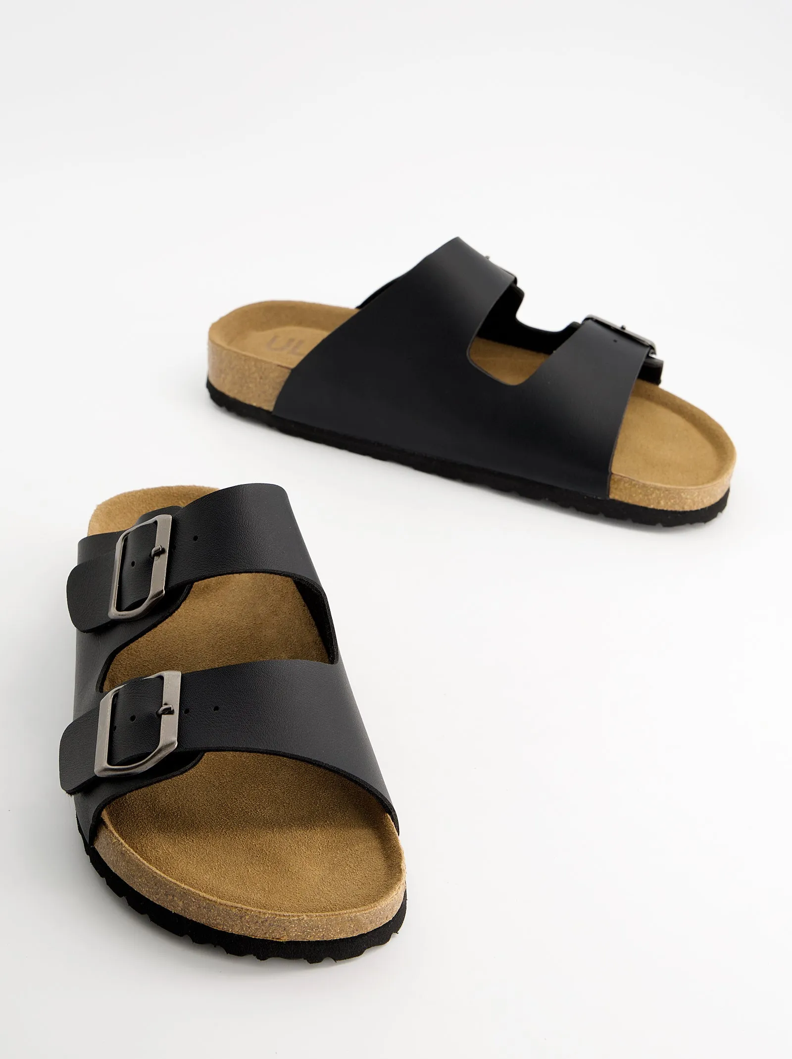 Black leather sandals with buckles - Missouri sold by Ulanka product image thumbnail 3