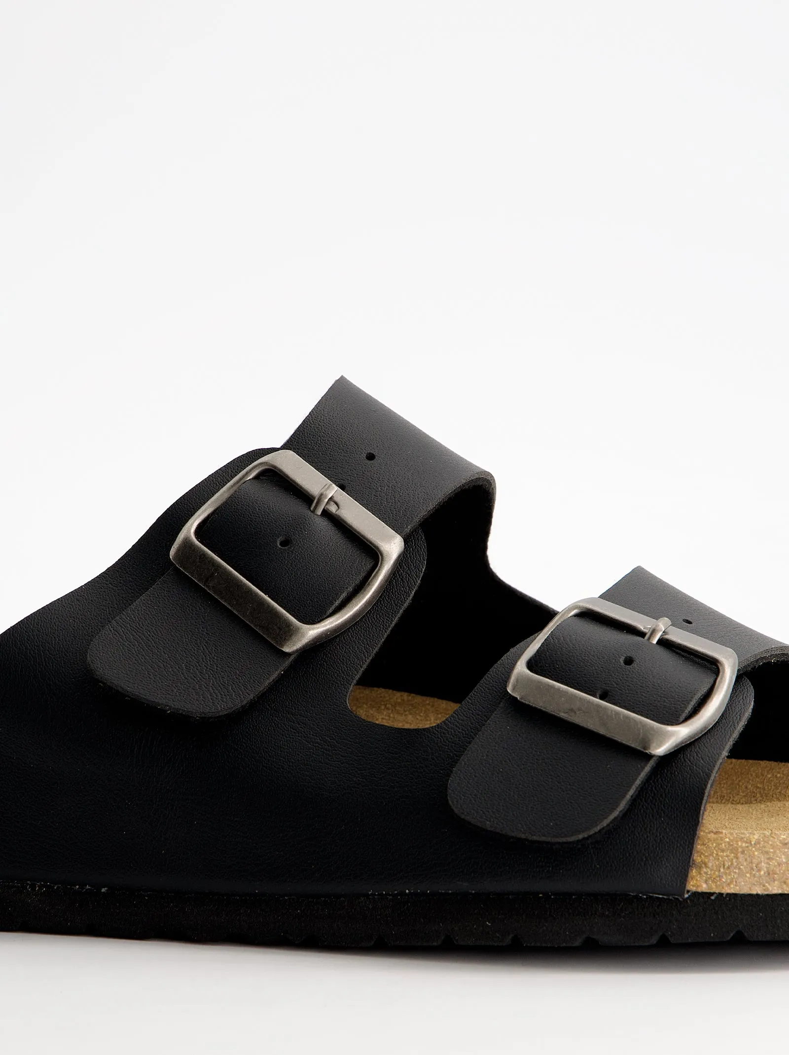 Black leather sandals with buckles - Missouri sold by Ulanka product image thumbnail 2