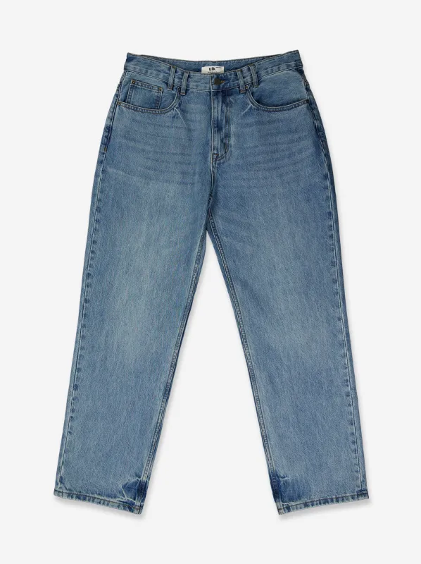 Washed-effect straight-fit jeans - Thik made by Ulanka