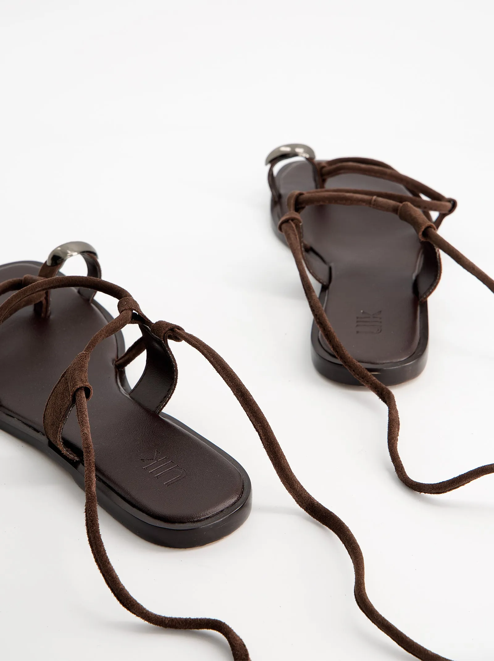 Suede strappy sandals with metal detail - Zura sold by Ulanka product image thumbnail 3