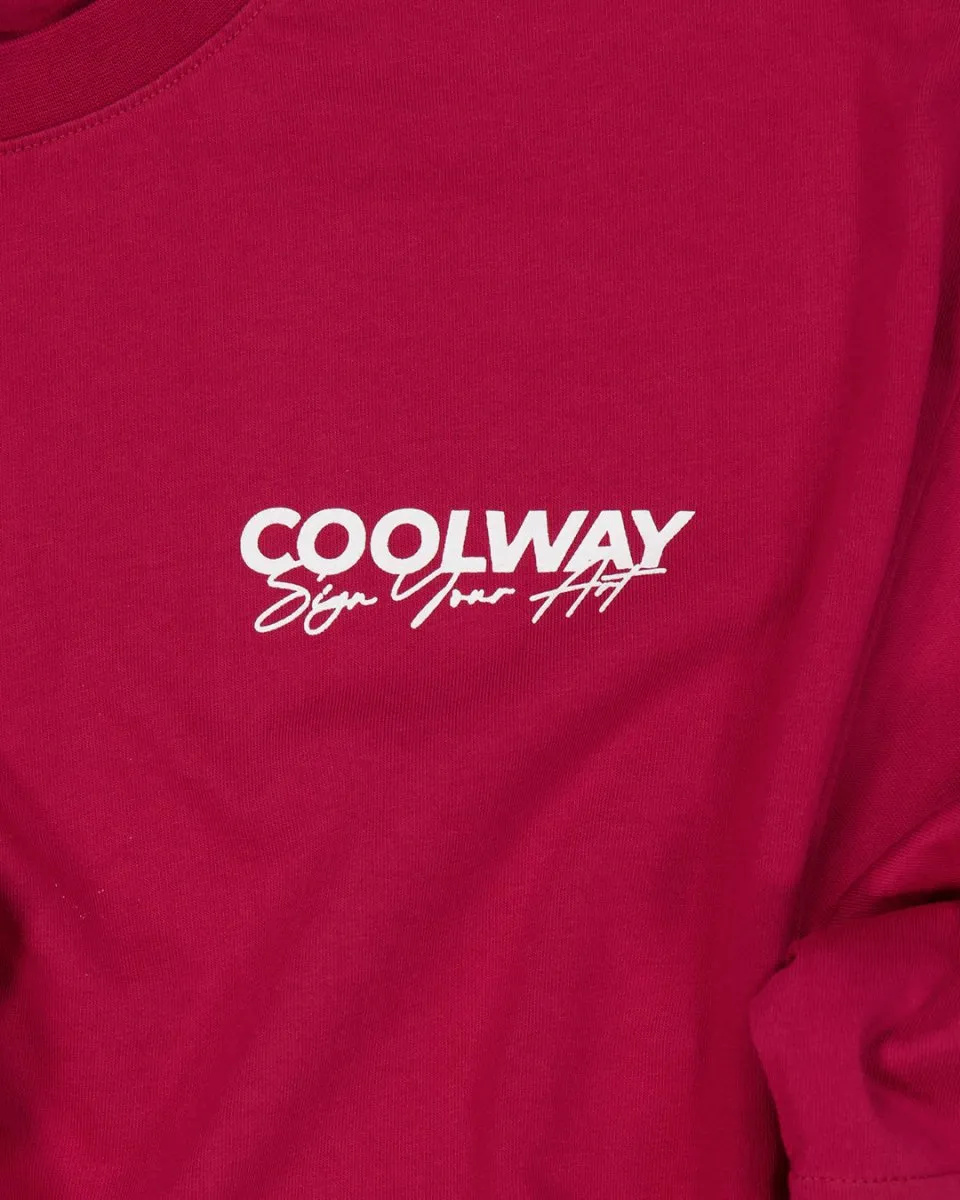 Coolway Red Double Sleeve - Double-sleeved T-shirt sold by Ulanka product image thumbnail 3
