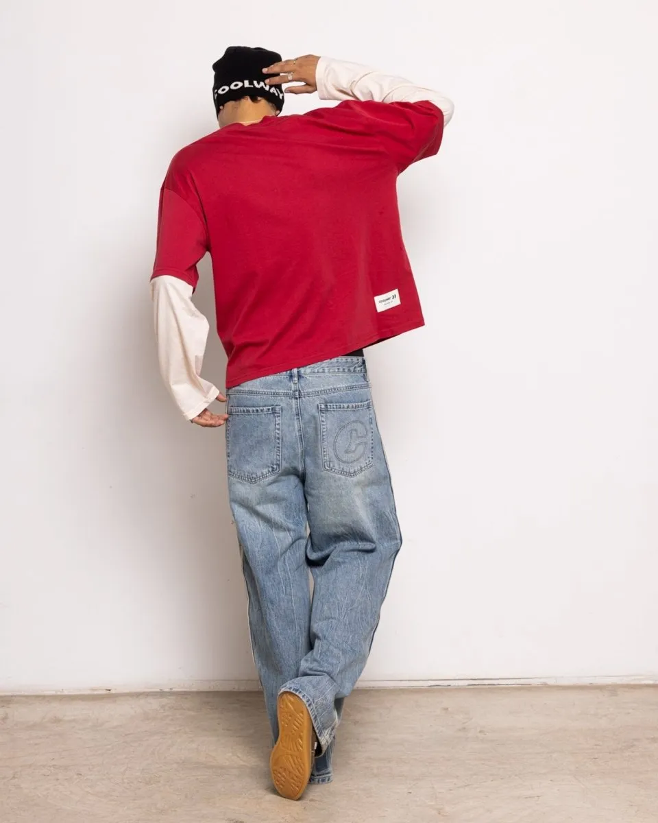 Coolway Red Double Sleeve - Double-sleeved T-shirt sold by Ulanka product image thumbnail 4